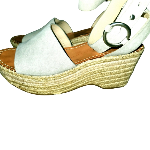Dolce Vita Tan Wedges with Ankle Strap - Picture 12 of 15